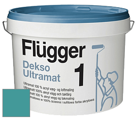 Краска Flugger Dekso 1 ультраматовая краска цвет NCS S 3040-B40G 