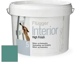 Краска Flugger Interior High Finish 5 матовая акриловая краска-грунт цвет NCS S 4030-B70G 