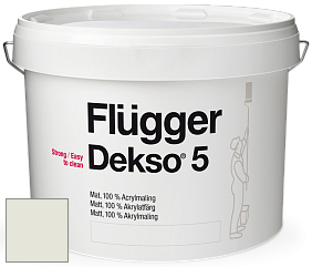 Краска Flugger Dekso 5 матовая краска цвет NCS S 0804-G60Y 