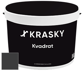Краска X2B Kvadrat X Krasky матовая краска для потолков глубокого чёрного цвета цвет NCS S 9000-N 
