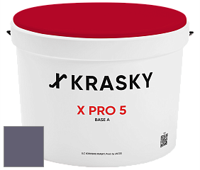 Краска X PRO 5 X Krasky матовая краска для стен и потолков цвет 4438 