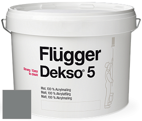 Краска Flugger Dekso 5 матовая краска цвет NCS S 5502-B50G 
