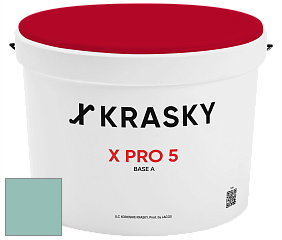 Краска X PRO 5 X Krasky матовая краска для стен и потолков цвет NCS S 2020-B70G 