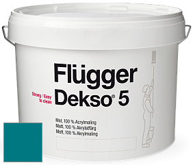 Краска Flugger Dekso 5 матовая краска цвет NCS S 4050-B20G 