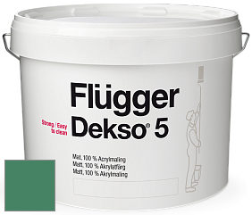 Краска Flugger Dekso 5 матовая краска цвет NCS S 4040-G 