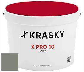 Краска X Pro 10 X Krasky матовая краска для стен и потолков цвет RAL 7023 