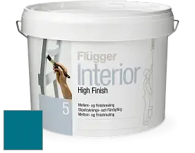 Краска Flugger Interior High Finish 5 матовая акриловая краска-грунт цвет NCS S 4050-B10G 