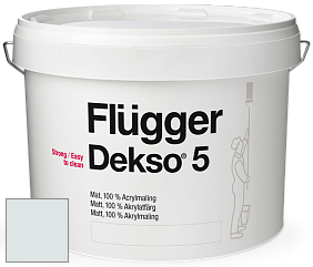 Краска Flugger Dekso 5 матовая краска цвет NCS S 0804-B50G 