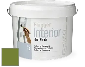 Краска Flugger Interior High Finish 5 матовая акриловая краска-грунт цвет NCS S 3065-G40Y 