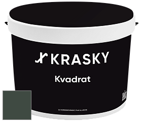 Краска X2B Kvadrat X Krasky матовая краска для потолков глубокого чёрного цвета цвет NCS S 8010-G10Y 