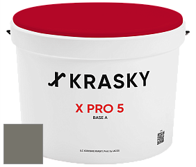 Краска X PRO 5 X Krasky матовая краска для стен и потолков цвет 5338 