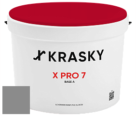 Краска X Pro 7 X Krasky матовая краска для стен и потолков цвет NCS S 5000-N 