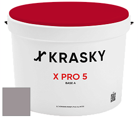 Краска X PRO 5 X Krasky матовая краска для стен и потолков цвет NCS S 4005-R20B 