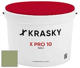 Краска X Pro 10 X Krasky матовая краска для стен и потолков цвет NCS S 3030-G40Y 