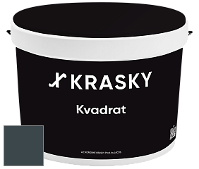 Краска X2B Kvadrat X Krasky матовая краска для потолков глубокого чёрного цвета цвет NCS S 8010-B10G 