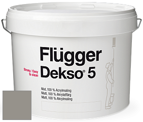 Краска Flugger Dekso 5 матовая краска цвет NCS S 4502-Y 