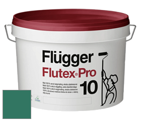 Краска Flugger Flutex Pro 10 матовая моющаяся краска цвет RAL 6000 