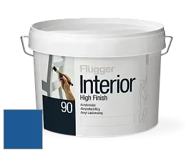 Краска Flugger Interior High Finish 90 акриловая глянцевая эмаль цвет NCS S 3560-R80B 
