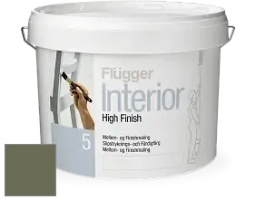 Краска Flugger Interior High Finish 5 матовая акриловая краска-грунт цвет NCS S 6020-G50Y 