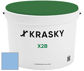 Краска X2B X Krasky глубокоматовая краска для потолков цвет NCS S 1040-R80B 