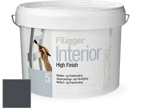 Краска Flugger Interior High Finish 5 матовая акриловая краска-грунт цвет NCS S 8005-B 
