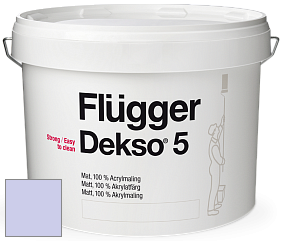 Краска Flugger Dekso 5 матовая краска цвет NCS S 0525-R60B 