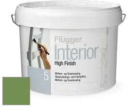 Краска Flugger Interior High Finish 5 матовая акриловая краска-грунт цвет NCS S 3050-G30Y 