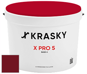 Краска X PRO 5 X Krasky матовая краска для стен и потолков цвет RAL 3032 