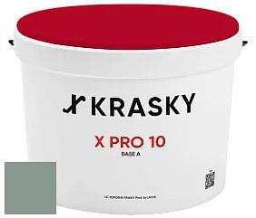 Краска X Pro 10 X Krasky матовая краска для стен и потолков цвет NCS S 4010-B90G 