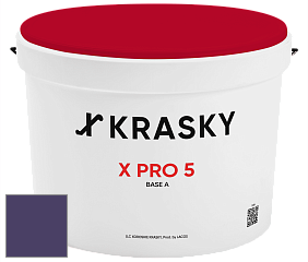 Краска X PRO 5 X Krasky матовая краска для стен и потолков цвет 3448 
