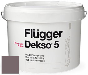 Краска Flugger Dekso 5 матовая краска цвет NCS S 6010-R10B 