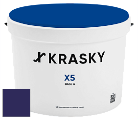 Краска X5 X Krasky матовая краска для стен и потолков цвет RAL 5022 