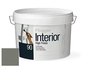 Краска Flugger Interior High Finish 90 акриловая глянцевая эмаль цвет NCS S 6005-G50Y 