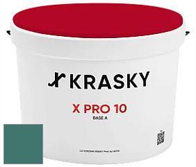 Краска X Pro 10 X Krasky матовая краска для стен и потолков цвет NCS S 5030-B70G 