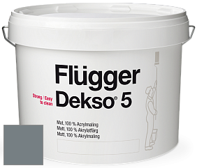 Краска Flugger Dekso 5 матовая краска цвет 5537 