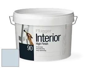 Краска Flugger Interior High Finish 90 акриловая глянцевая эмаль цвет NCS S 1010-R80B 