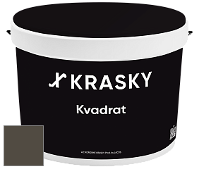 Краска X2B Kvadrat X Krasky матовая краска для потолков глубокого чёрного цвета цвет NCS S 8005-Y 