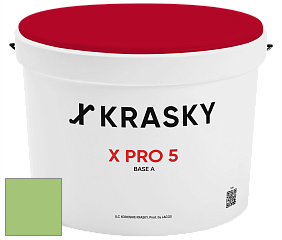 Краска X PRO 5 X Krasky матовая краска для стен и потолков цвет NCS S 1050-G30Y 