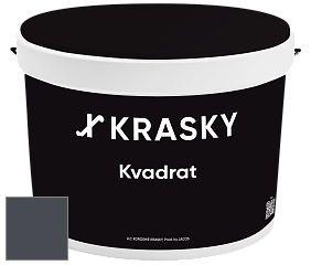 Краска X2B Kvadrat X Krasky матовая краска для потолков глубокого чёрного цвета цвет NCS S 8005-R80B 