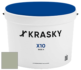 Краска X10 X Krasky шелковисто-матовая краска для стен и потолков цвет NCS S 3010-G40Y 
