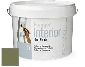Краска Flugger Interior High Finish 5 матовая акриловая краска-грунт цвет NCS S 5030-G50Y 