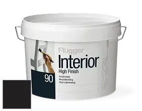 Краска Flugger Interior High Finish 90 акриловая глянцевая эмаль цвет RAL 8022 