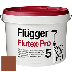 Краска Flugger Flutex Pro 5 матовая краска цвет RAL 8004 