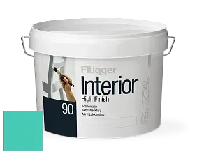 Краска Flugger Interior High Finish 90 акриловая глянцевая эмаль цвет NCS S 1050-B70G 