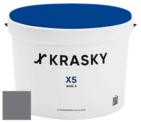 Краска X5 X Krasky матовая краска для стен и потолков цвет NCS S 6005-R50B 