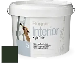 Краска Flugger Interior High Finish 5 матовая акриловая краска-грунт цвет RAL 6007 