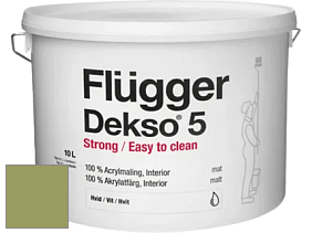 Краска Flugger Dekso 5 матовая краска цвет NCS S 3040-G50Y 