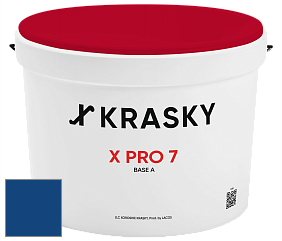 Краска X Pro 7 X Krasky матовая краска для стен и потолков цвет RAL 5010 