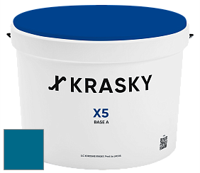 Краска X5 X Krasky матовая краска для стен и потолков цвет NCS S 4055-B 