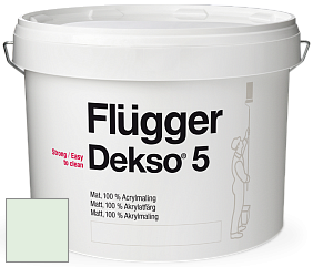 Краска Flugger Dekso 5 матовая краска цвет NCS S 0510-G10Y 